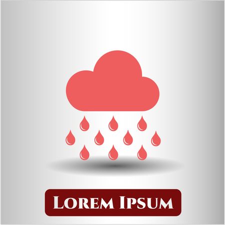 rain icon vector symbol flat eps jpg app web concept website