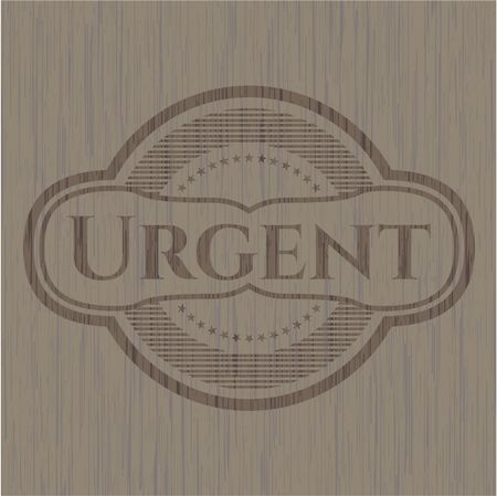 Urgent wood signboards