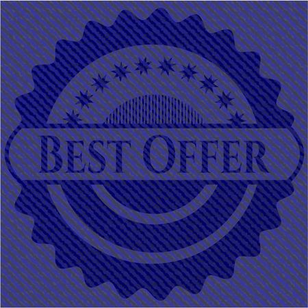 Best Offer with denim texture