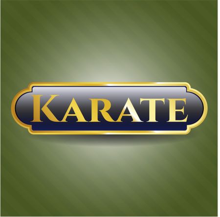 Karate golden badge