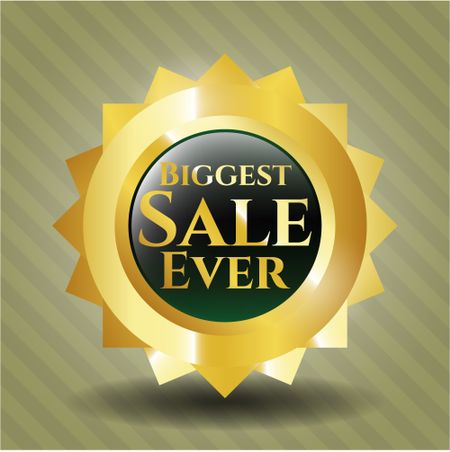 Biggest Sale Ever golden badge