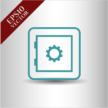 Bank Safe icon vector symbol flat eps jpg app web concept