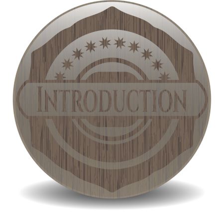 Introduction wood emblem. Vintage.