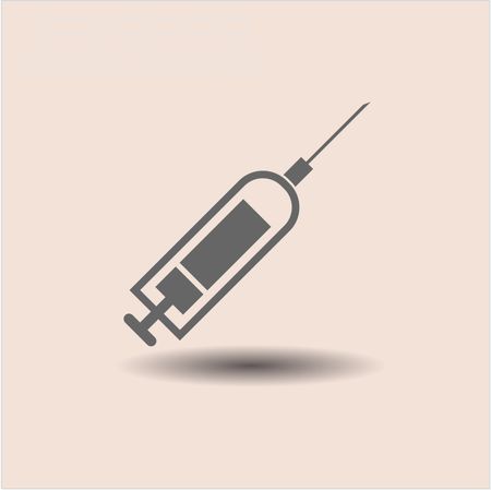 syringe icon vector symbol flat eps jpg app web concept website