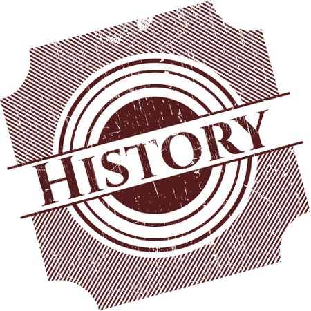History grunge stamp