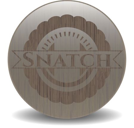 Snatch wood emblem. Retro