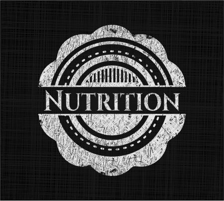 Nutrition written with chalkboard texture
