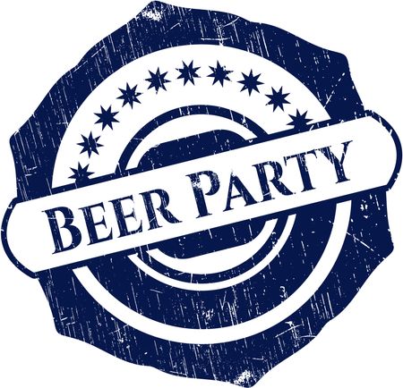 Beer Party grunge seal