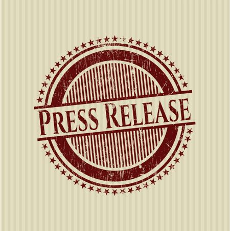 Press Release grunge seal