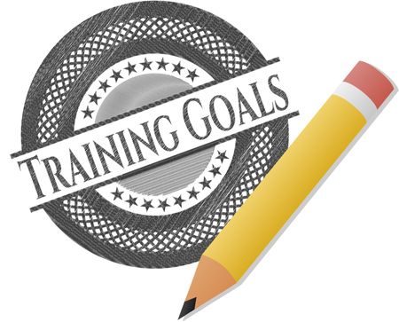 Training Goals pencil emblem