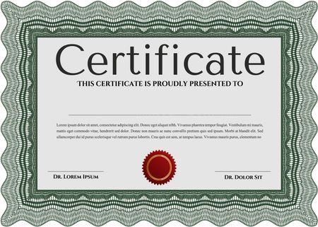 certificate template eps10 jpg of achievement diploma vector illustration design completion