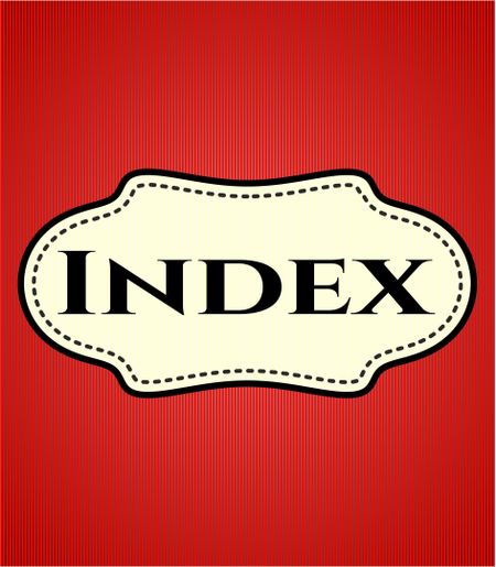 Index banner or poster