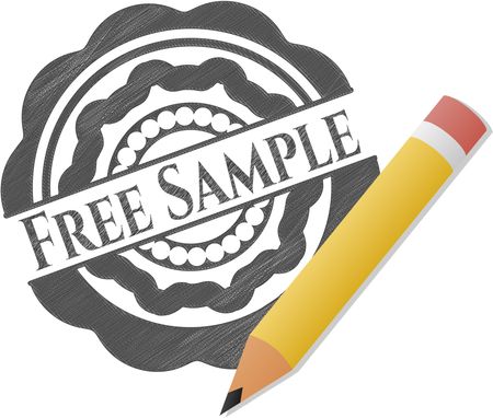 Free Sample emblem draw with pencil effect