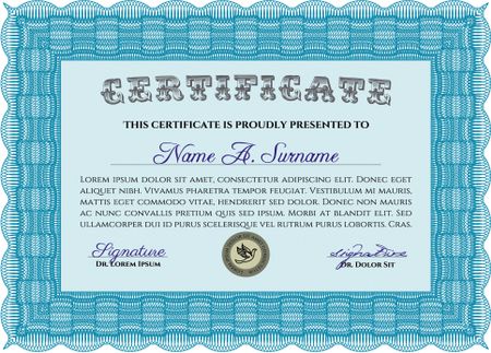 certificate template eps10 jpg of achievement diploma vector illustration design completion