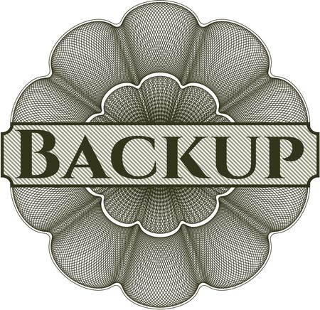Backup rosette or money style emblem