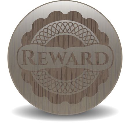 Reward wood emblem. Retro