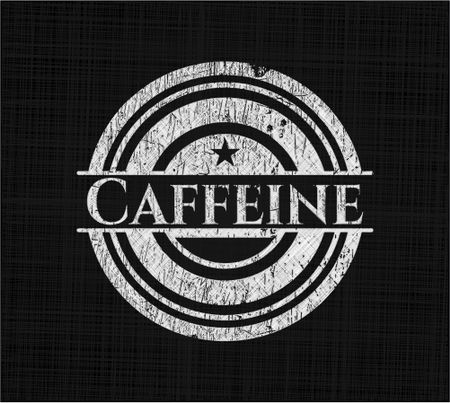 Caffeine chalk emblem