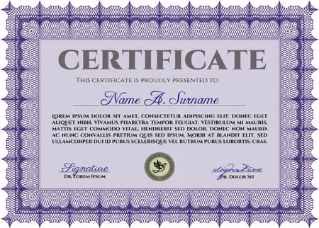 certificate template eps10 jpg of achievement diploma vector illustration design completion