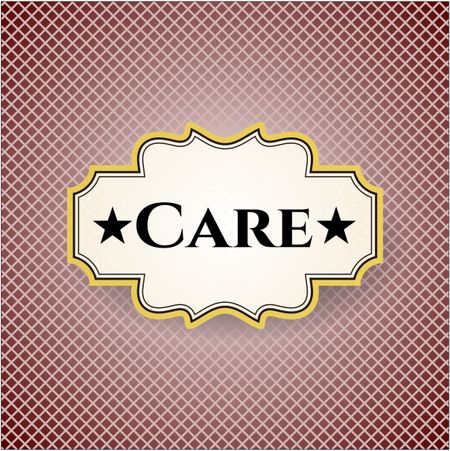Care colorful card, banner or poster with nice design