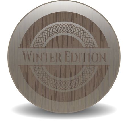 Winter Edition retro style wood emblem