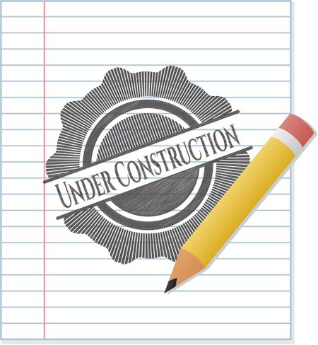 Under Construction draw with pencil effect
