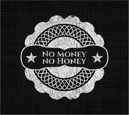 No Money no Honey on blackboard