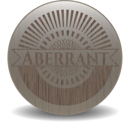 Aberrant vintage wooden emblem
