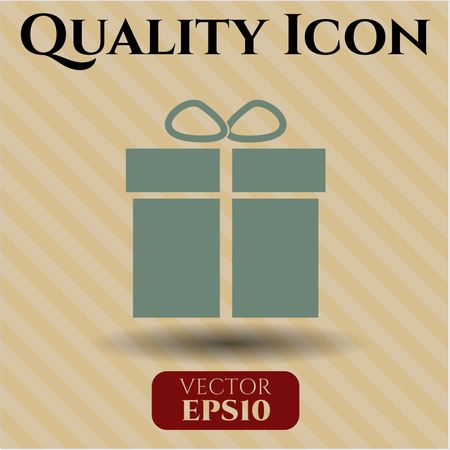 Gift box vector icon