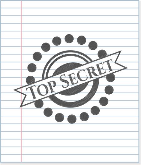 Top Secret pencil emblem