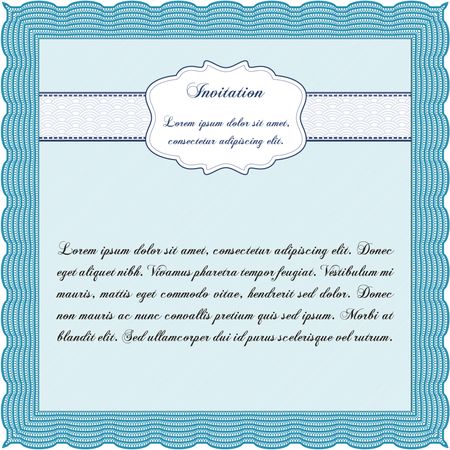 Formal invitation. Excellent design. Customizable, Easy to edit and change colors. With complex background. 