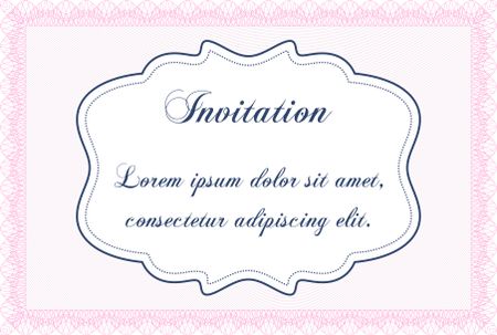 Formal invitation. Excellent design. Customizable, Easy to edit and change colors. With complex background. 