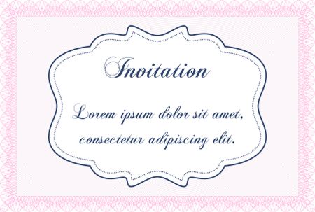 Formal invitation. Excellent design. Customizable, Easy to edit and change colors. With complex background.