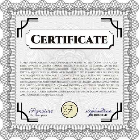 certificate template eps10 jpg of achievement diploma vector illustration design completion