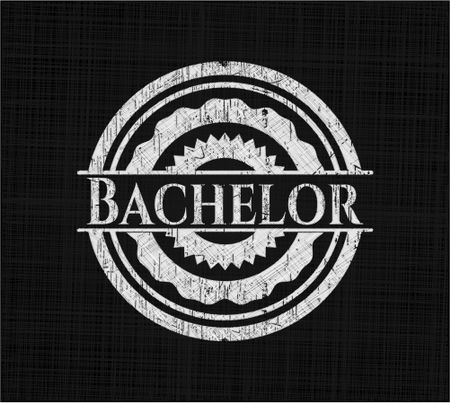 Bachelor with chalkboard texture