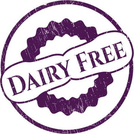 Dairy Free grunge style stamp