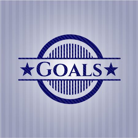 Goals emblem with jean high quality background