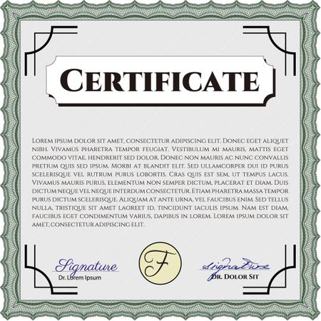 certificate template eps10 jpg of achievement diploma vector illustration design completion