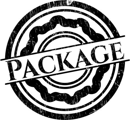 Package grunge style stamp