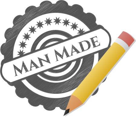 Man Made draw with pencil effect