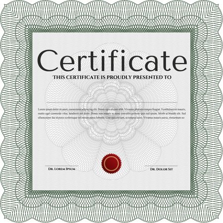 certificate template eps10 jpg of achievement diploma vector illustration design completion