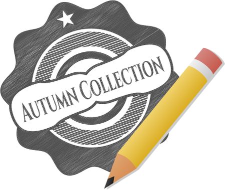 Autumn Collection with pencil strokes