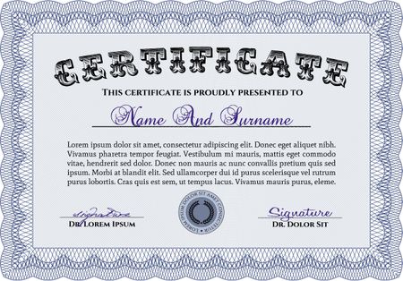 certificate template eps10 jpg of achievement diploma vector illustration design completion