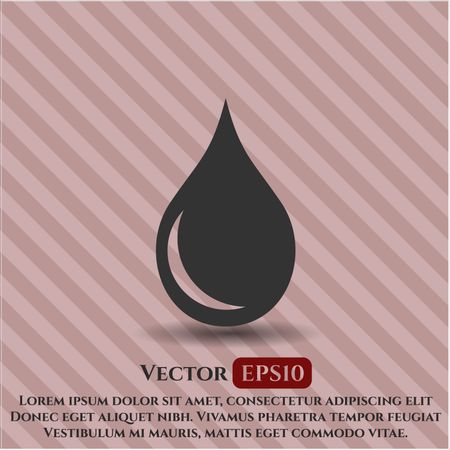 drop icon vector symbol flat eps jpg app web concept website
