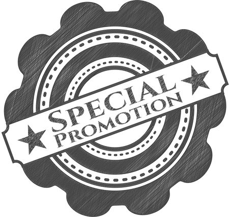 Special Promotion emblem drawn in pencil