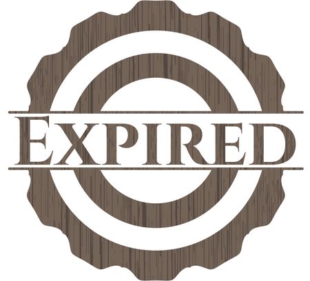 Expired realistic wood emblem