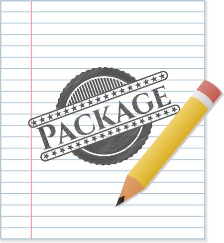 Package pencil effect