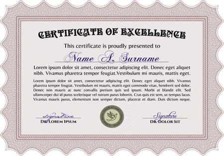 certificate template eps10 jpg of achievement diploma vector illustration design completion