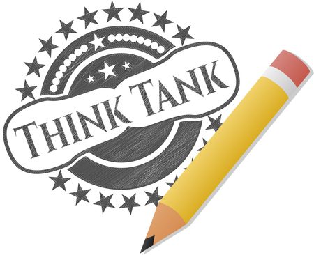 Think Tank draw with pencil effect