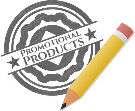 Promotional Products draw with pencil effect