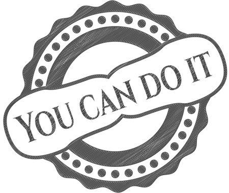 You can do it drawn in pencil